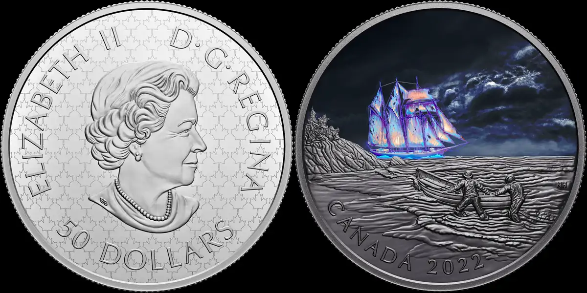 Royal-Canadian-Mint:-2022-5-Oz-Silver-Canadian-Ghost-Ship-Wins-Most-Most-Innovative-Coin-Of-The-Year