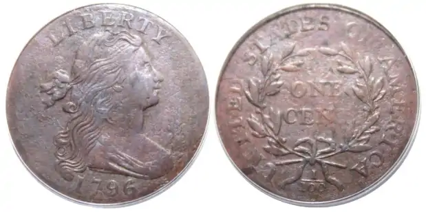Counterfeit-Detection:-1796-Large-Cent-S-93-Variety--Struck-Counterfeit-Coin