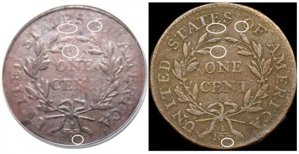 Counterfeit-Detection:-1796-Large-Cent-S-93-Variety--Struck-Counterfeit-Coin