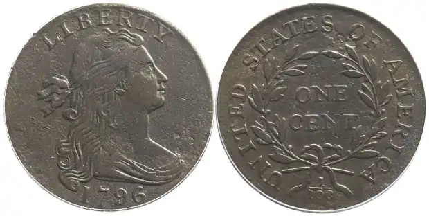 Counterfeit-Detection:-1796-Large-Cent-S-93-Variety--Struck-Counterfeit-Coin
