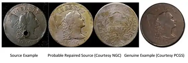 Counterfeit-Detection:-1796-Large-Cent-S-85-Struck-Counterfeit