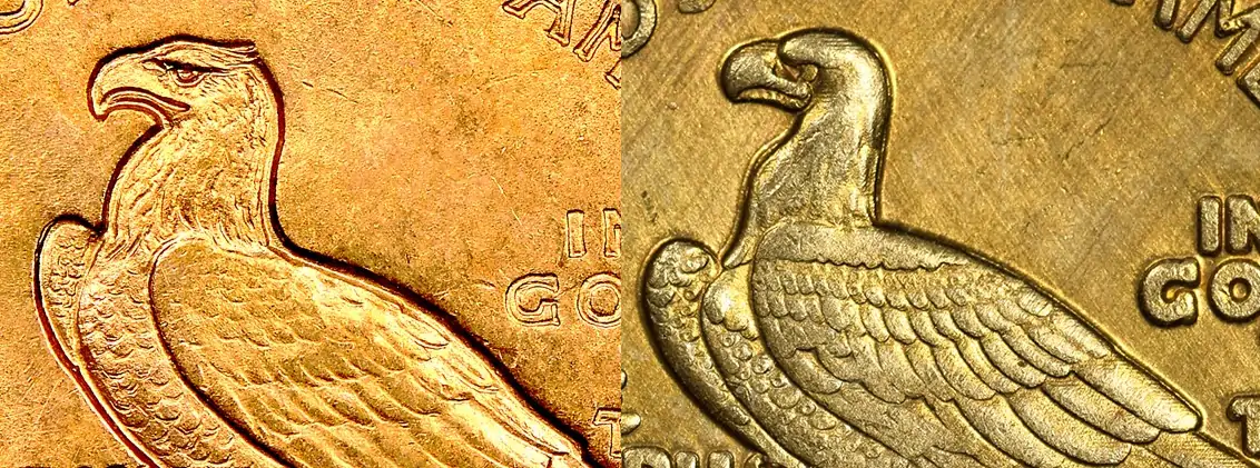 Counterfeit-Detection:-1908-Indian-Head-Quarter-Eagle