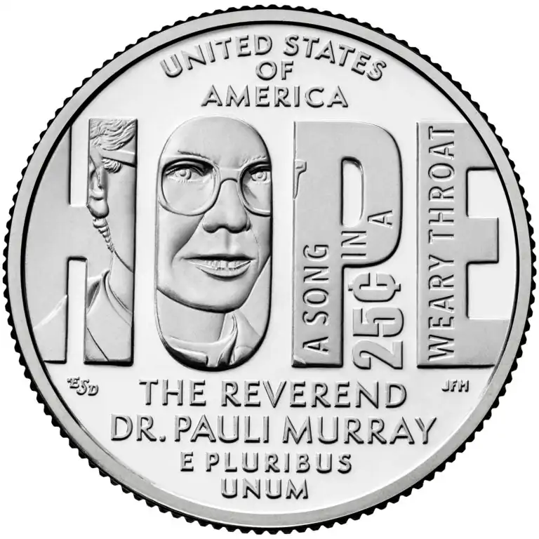 US-Mint-To-Ship-2024-American-Women-Quarters-Honoring-Reverend-Dr.-Pauli-Murray-On-January-2