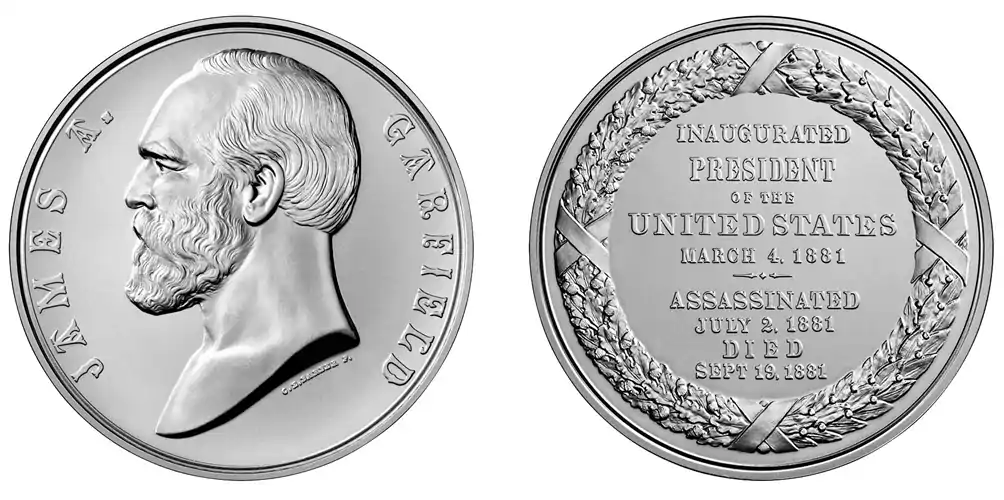 Presidential-Silver-Medal-Honoring-James-A.-Garfield-Available-On-April-30