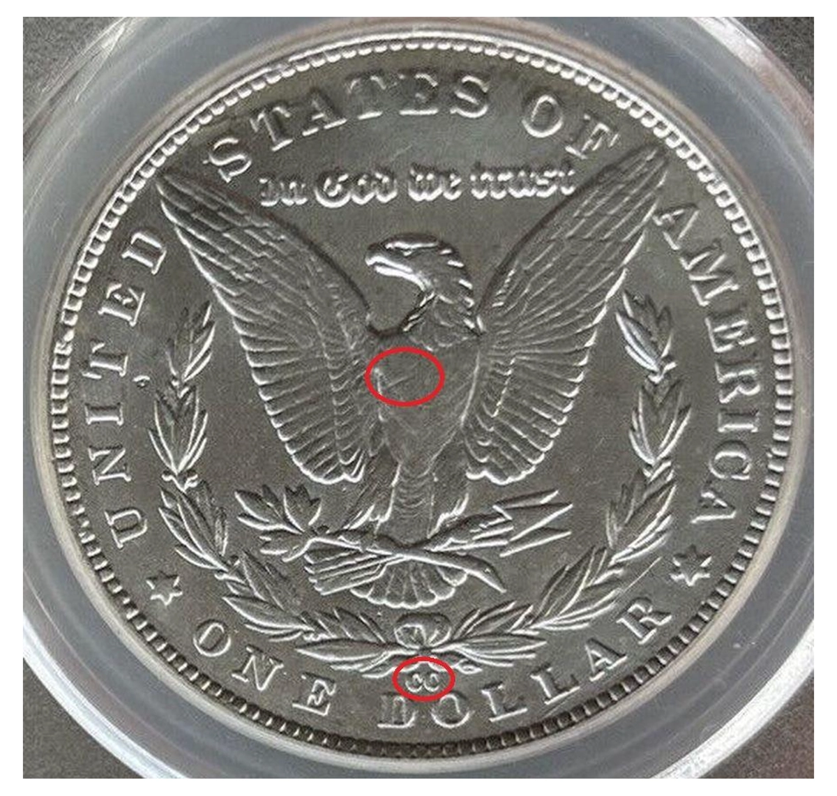 Counterfeit-Detection:-1893-CC-Morgan-Dollar-Counterfeit---Not-PCGS