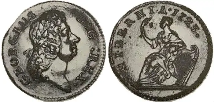 Counterfeit-Detection:-1723-Silver-D:g-Rex-Hibernia-Struck-Counterfeit