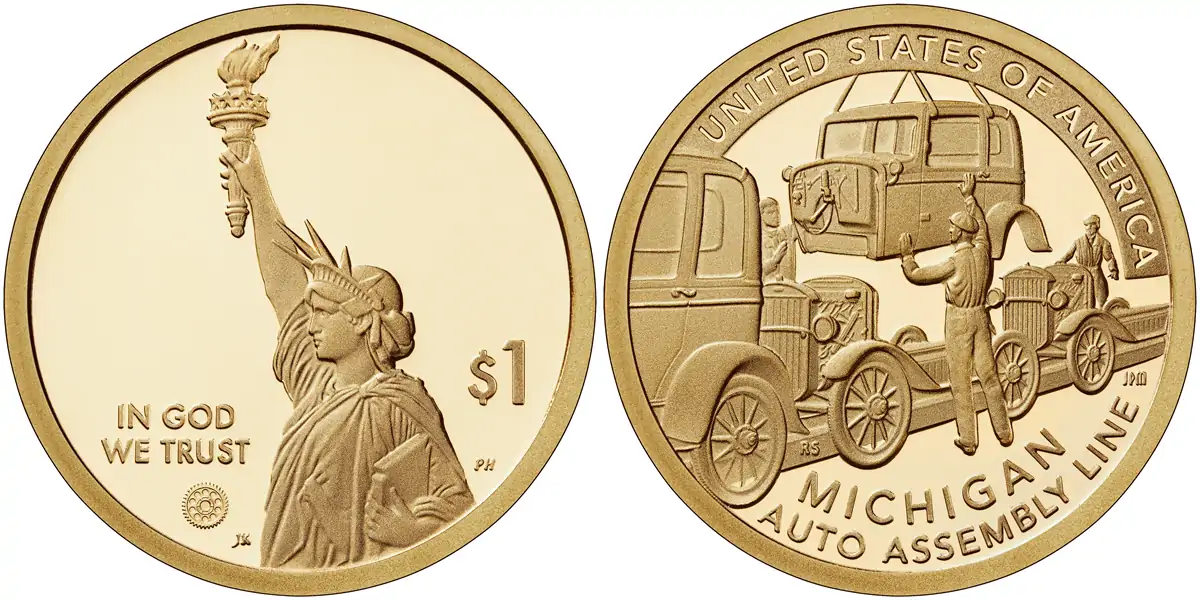 United-States-Mint-Michigan-American-Innovation-$1-Coin-Products-Available-On-April-8