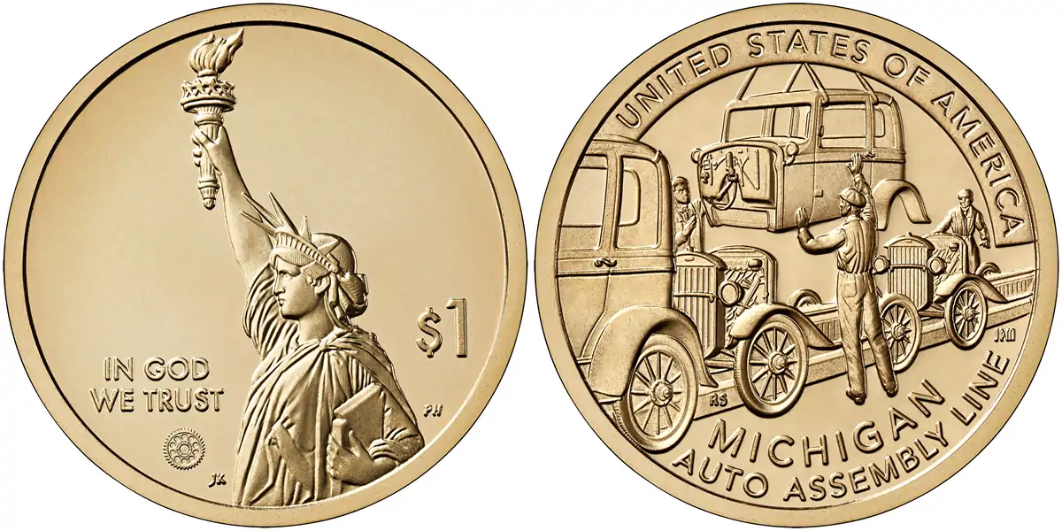 United-States-Mint-Michigan-American-Innovation-$1-Coin-Products-Available-On-April-8