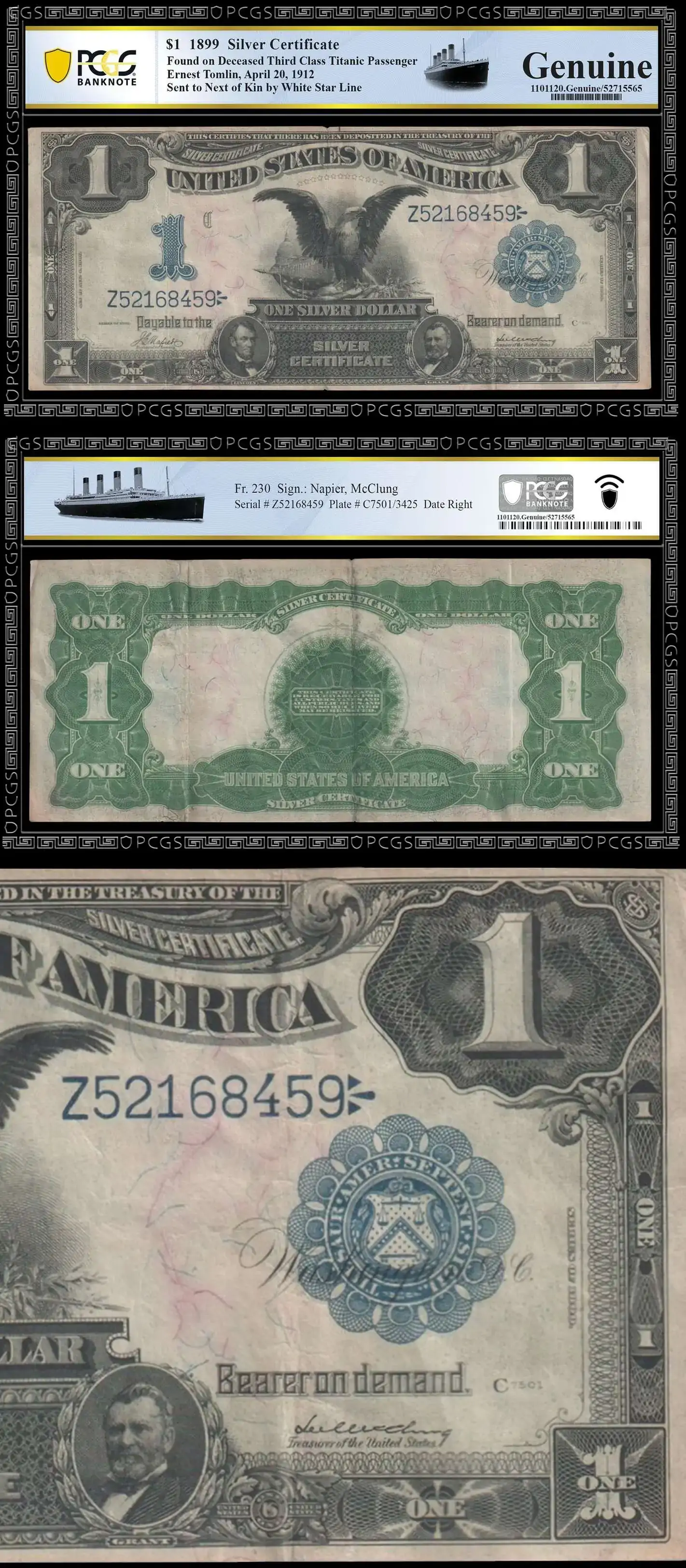 1899-Silver-Certificate-Found-Sewn-In-The-Waistcoat-Of-Third-Class-Titanic-Passenger-Edward-Tomlin