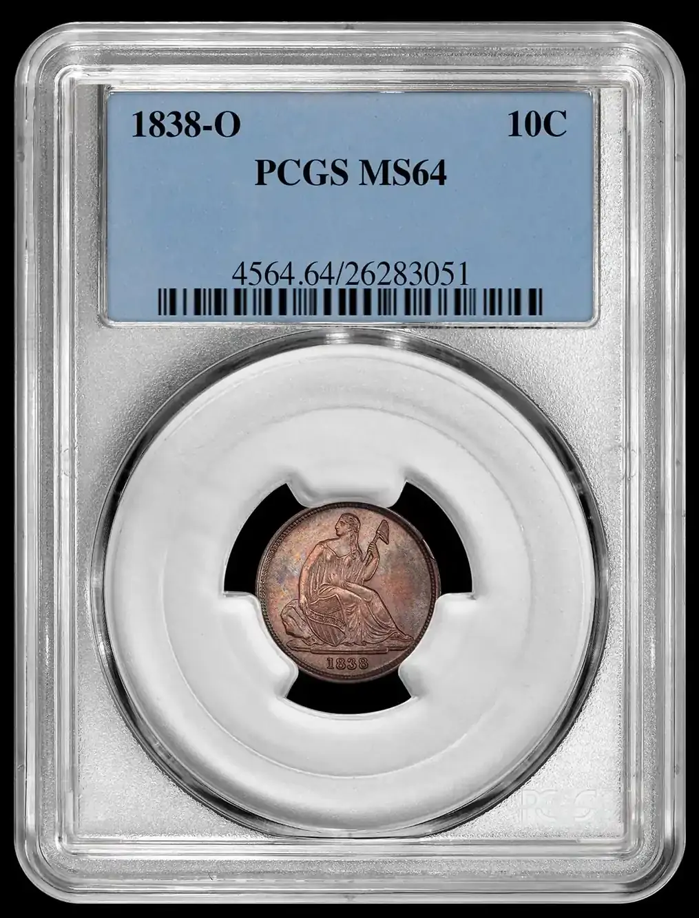 1838-O-Seated-Liberty-Dime-PCGS-MS-64