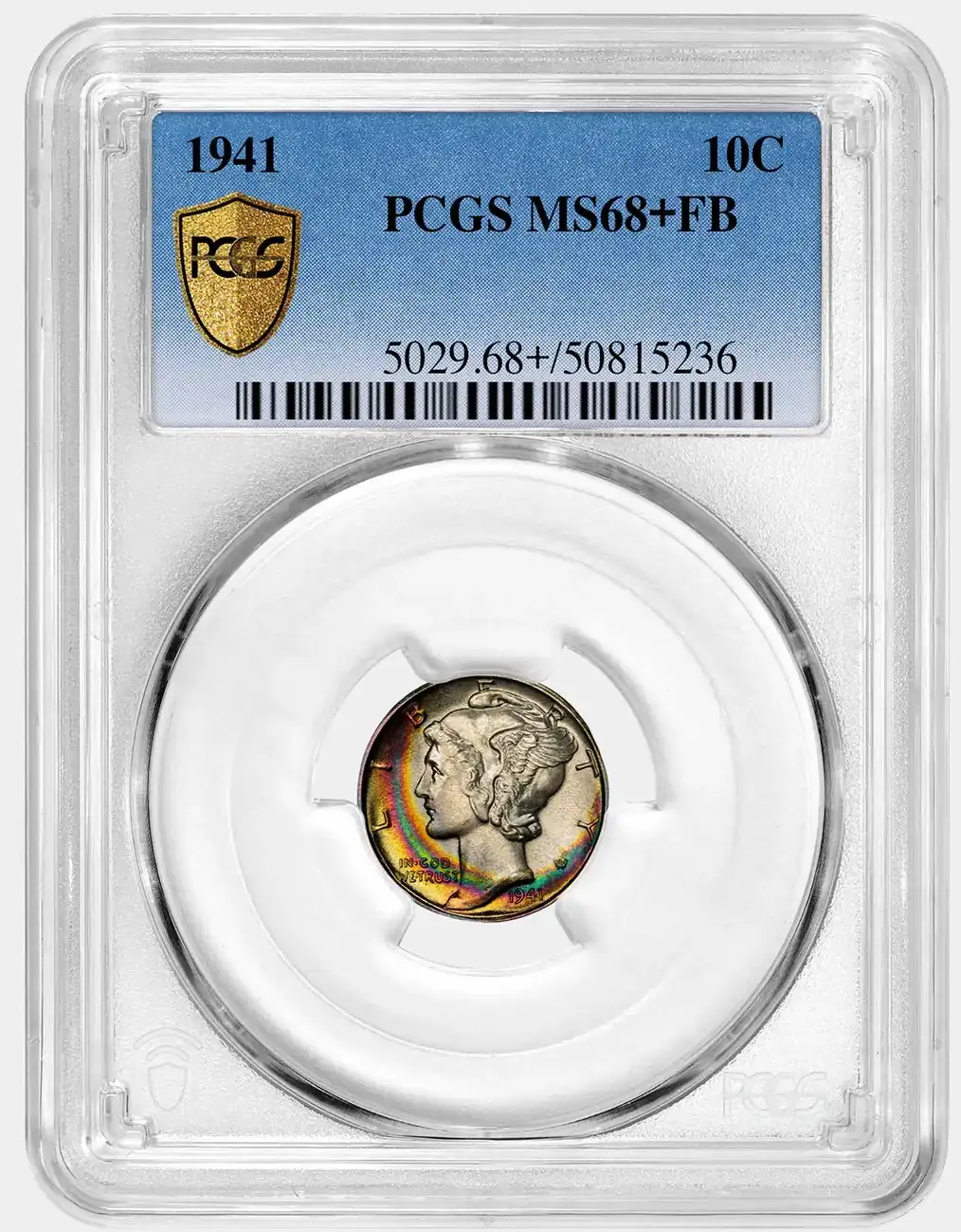 Toner-Tuesday:-1941-Mercury-Dime-PCGS-MS-68+-FB