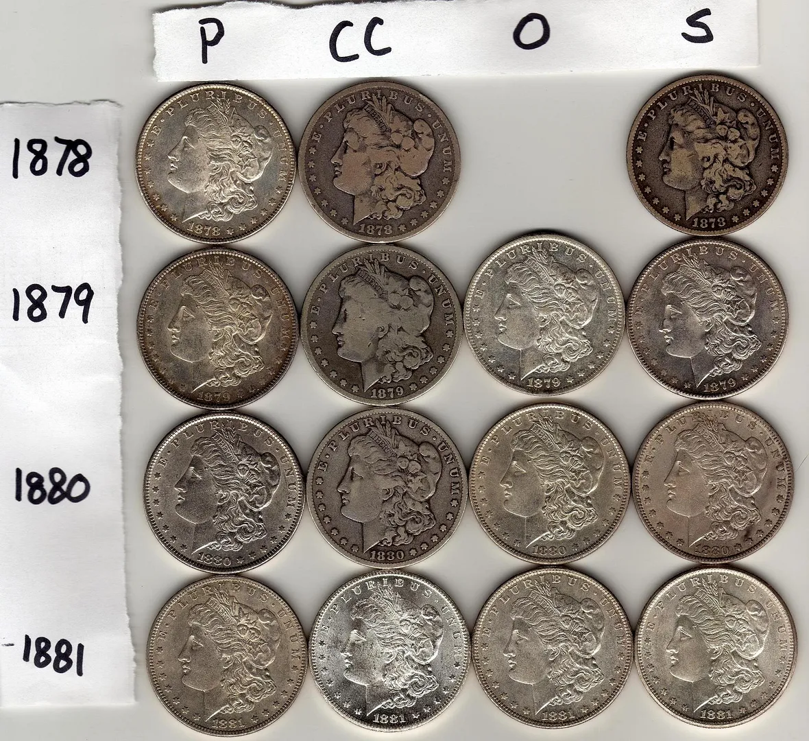 Completed-Morgan-Dollar-Set-By-Date-And-Mintmark!-*-Pics-*