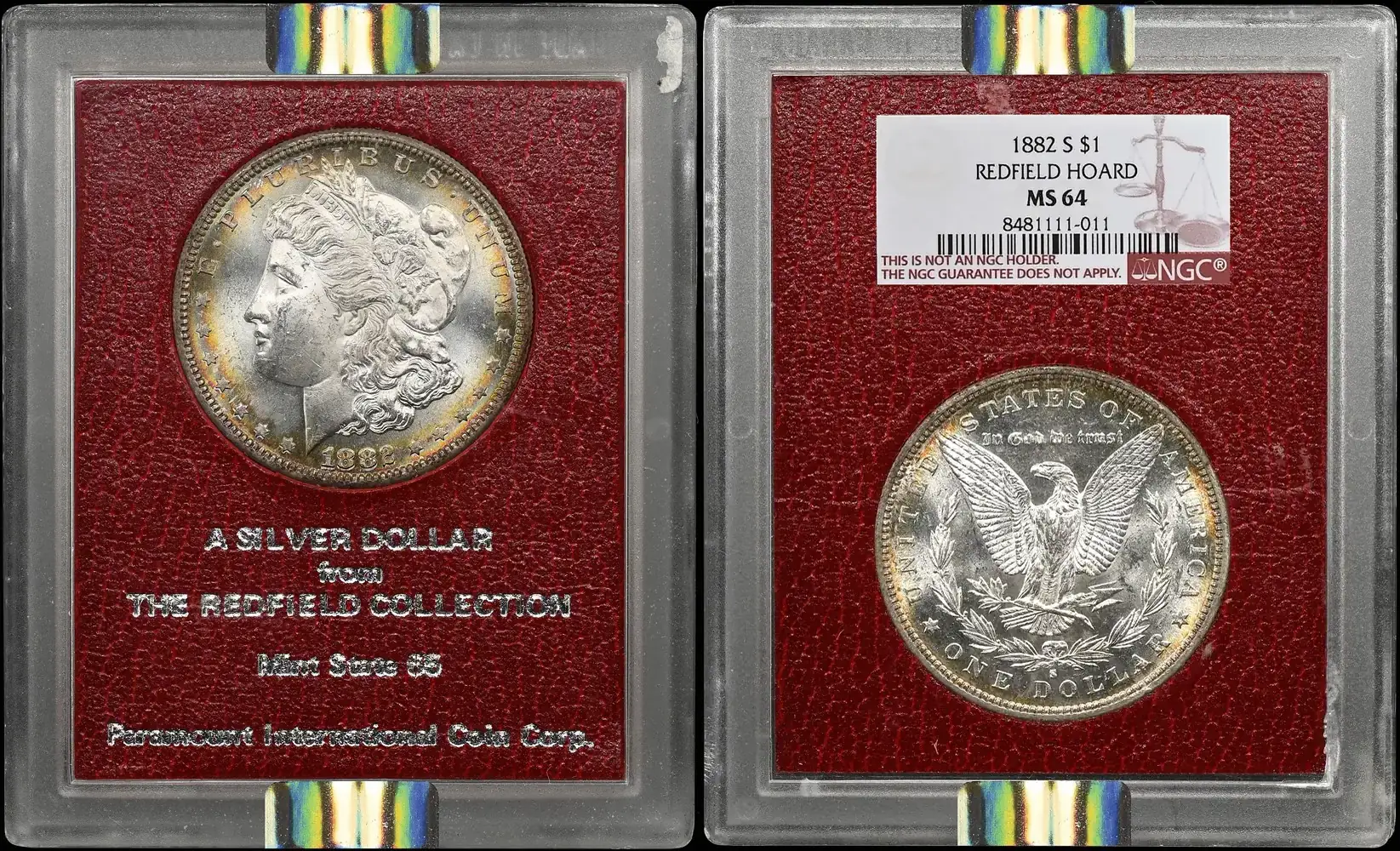 Counterfeit-Detection:-Fake-Redfield-Hoard-Morgan-And-Peace-Silver-Dollar-Holders