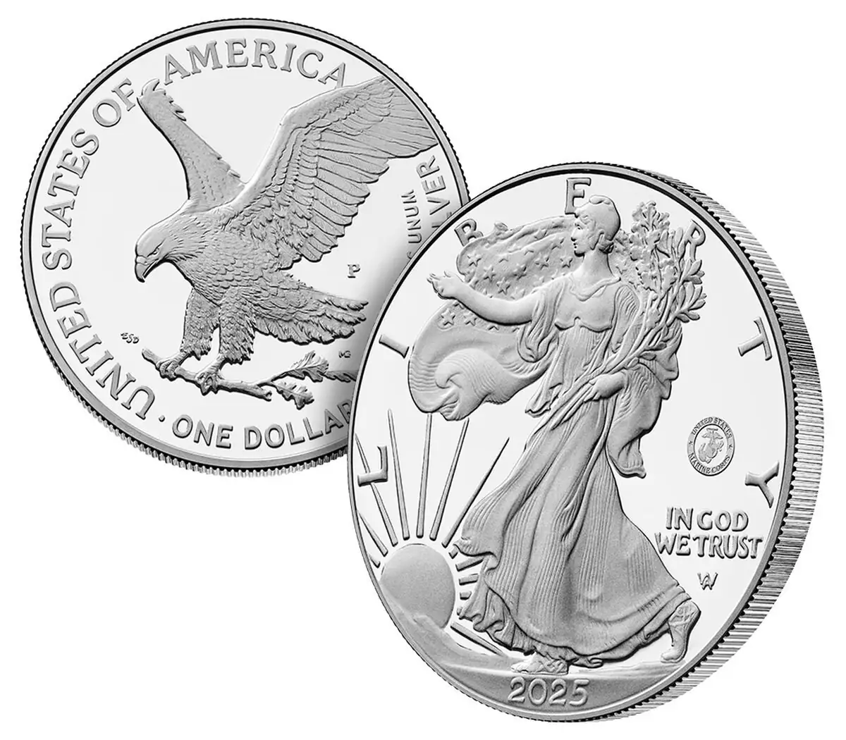 250th-Anniversary-US-Marine-Corps-American-Eagle-One-Ounce-Silver-Proof-Coin-Available-On-11/10/25
