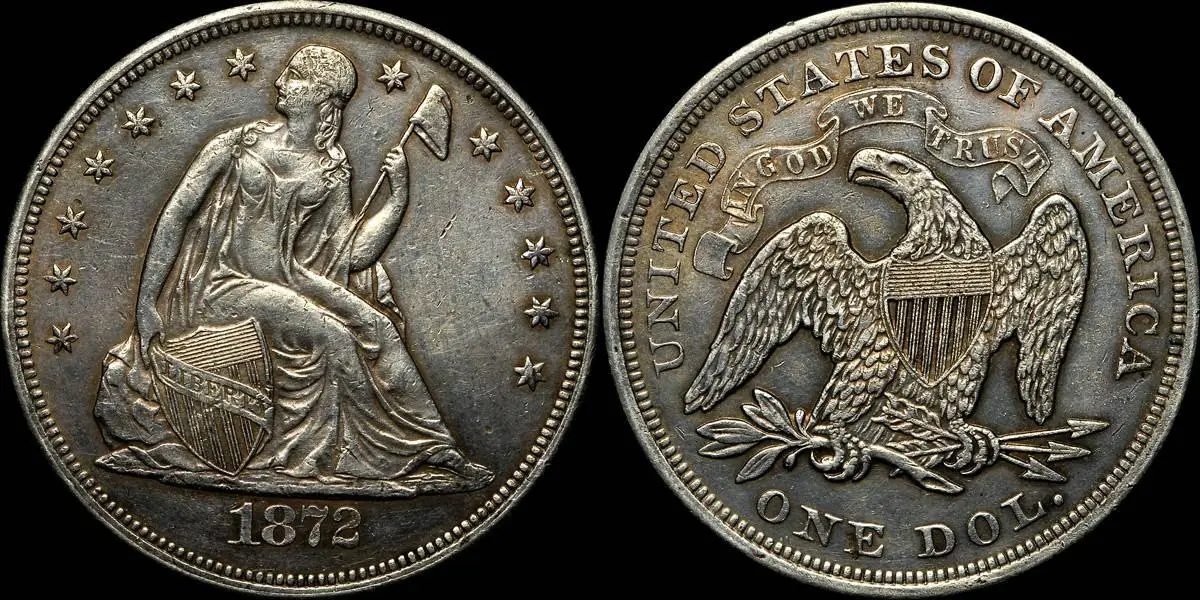 Counterfeit-Detection:-1872-Seated-Liberty-Silver-Dollar