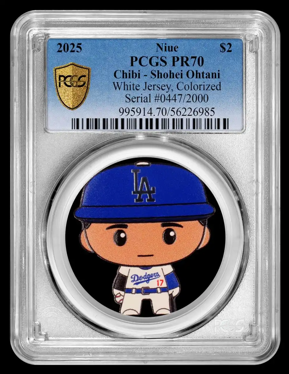 2025-Niue-$2-Silver-Chibi---Shohei-Ohtani-PCGS-PR-70