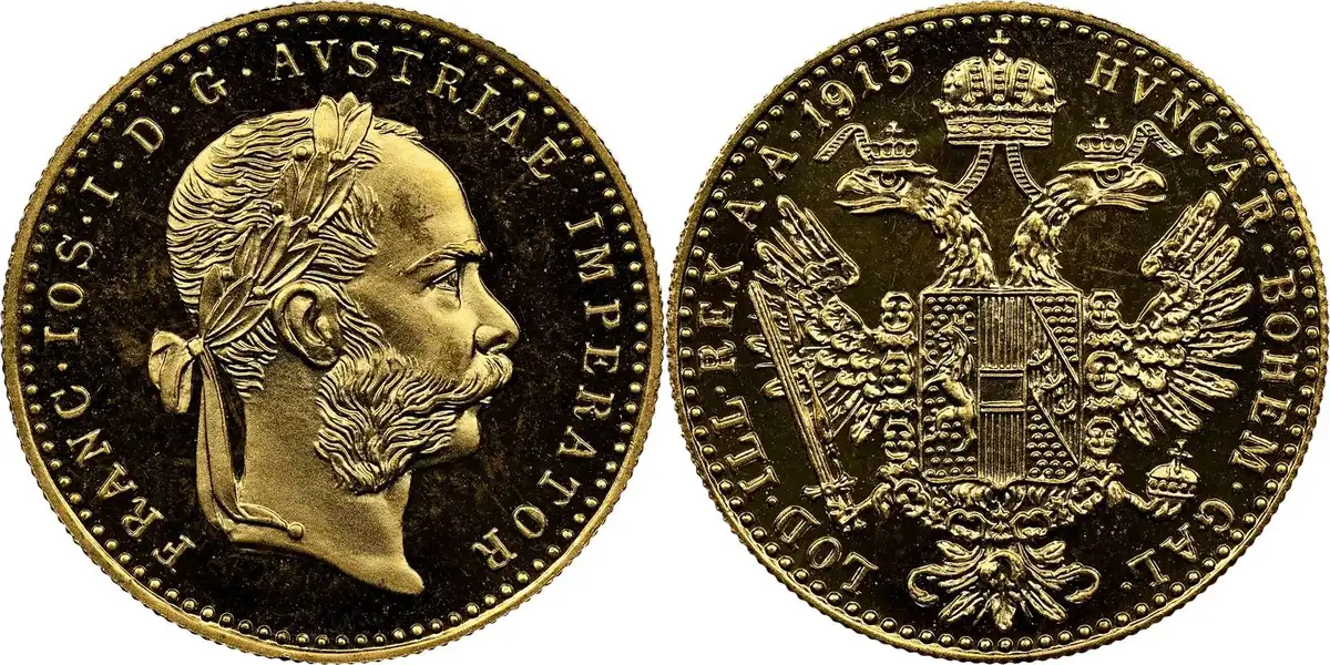 Counterfeit-Detection:-1915-Austria-Ducat---Restrike