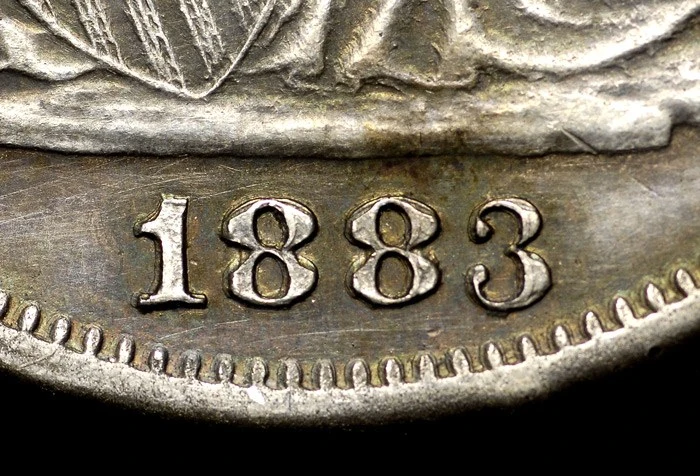 Counterfeit-Detection:-1883-Seated-Liberty-Half-Dollar