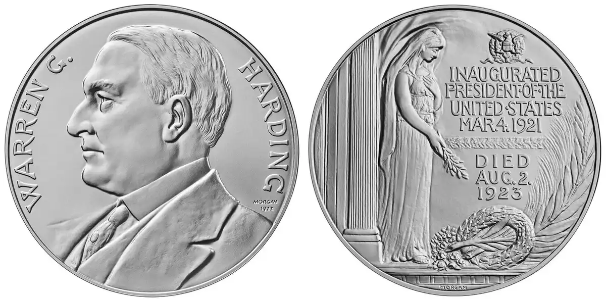 Warren-G.-Harding-Presidential-Silver-Medal-Available-On-May-13