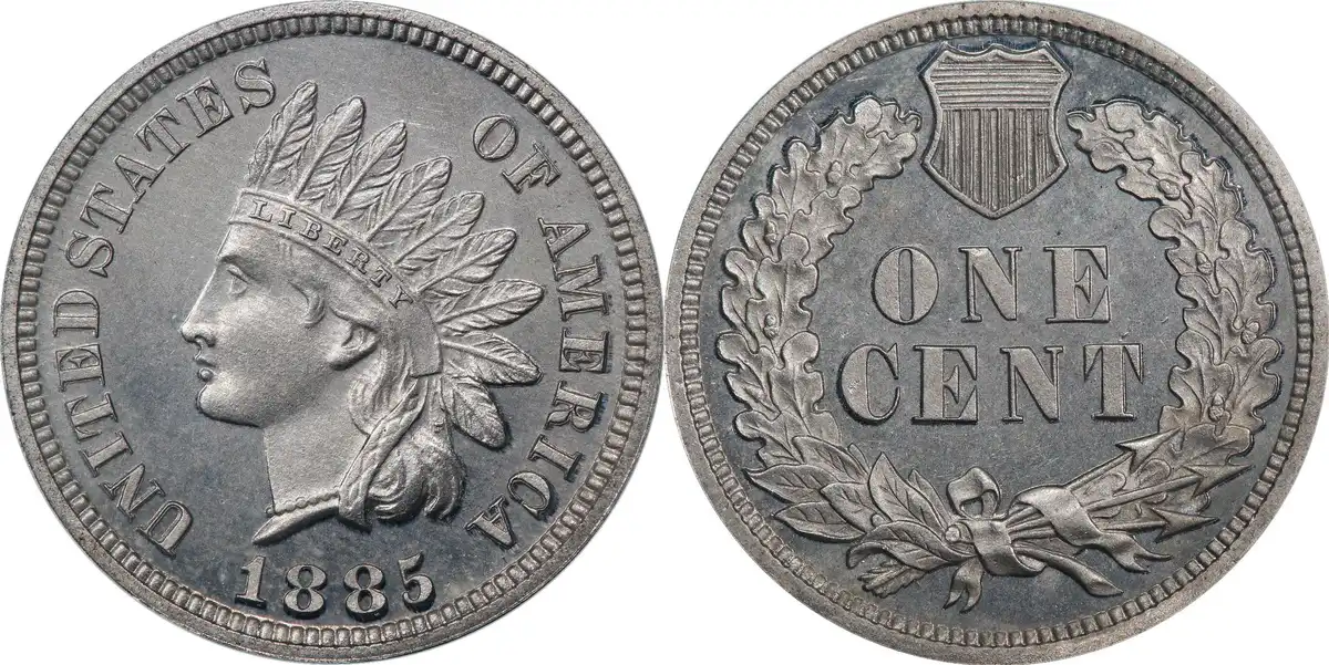 1885-Indian-Head-Cent-Pattern,-J-1739,-Struck-In-Aluminum,-PCGS-PR-65