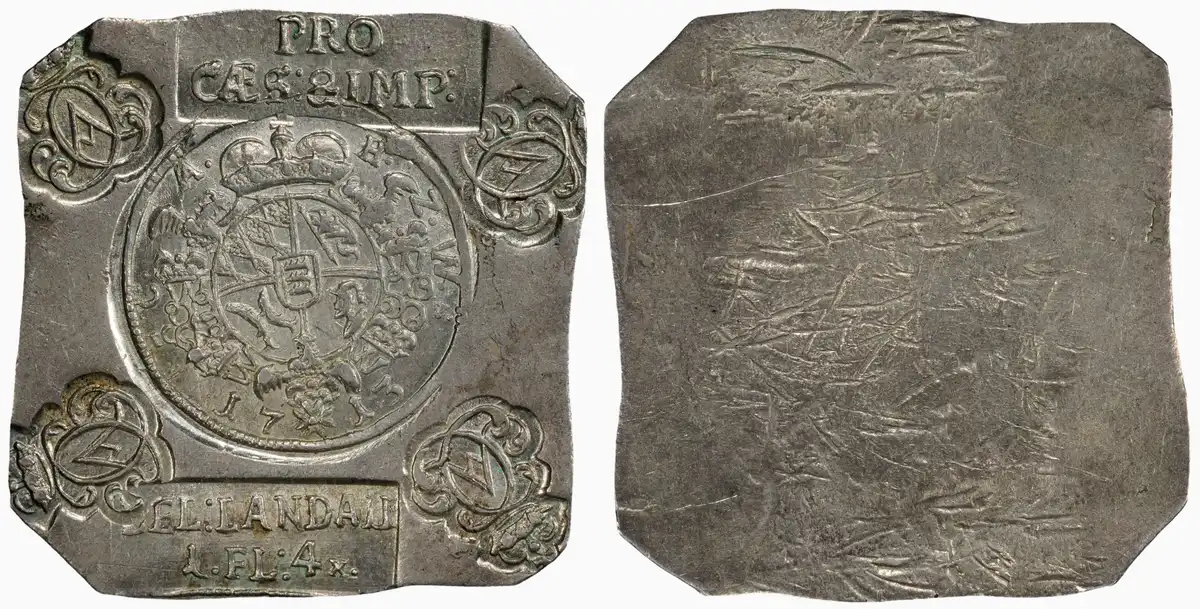 1713-One-Florin-4-Kreuzer-Klippe,-PCGS-MS-63,-KM-12