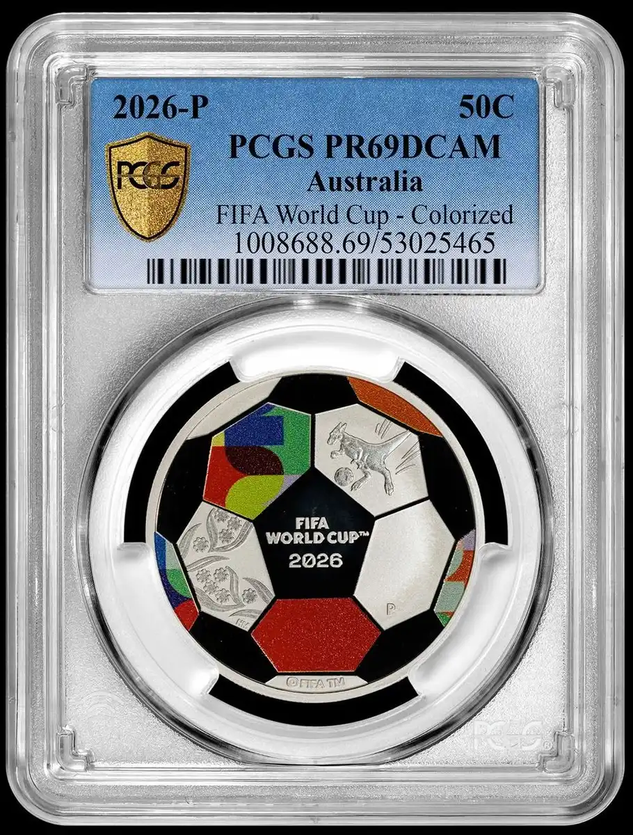2026-P-Australia-FIFA-World-Cup-Colorized-Half-Dollar-Commemorative,-PCGS-PR-69-DCAM