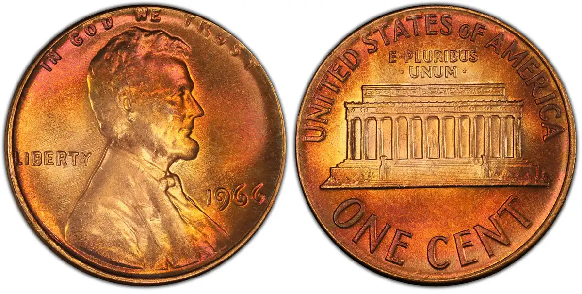 1966-Lincoln-Memorial-Cents-Tough-In-Better-MSRD-Grades