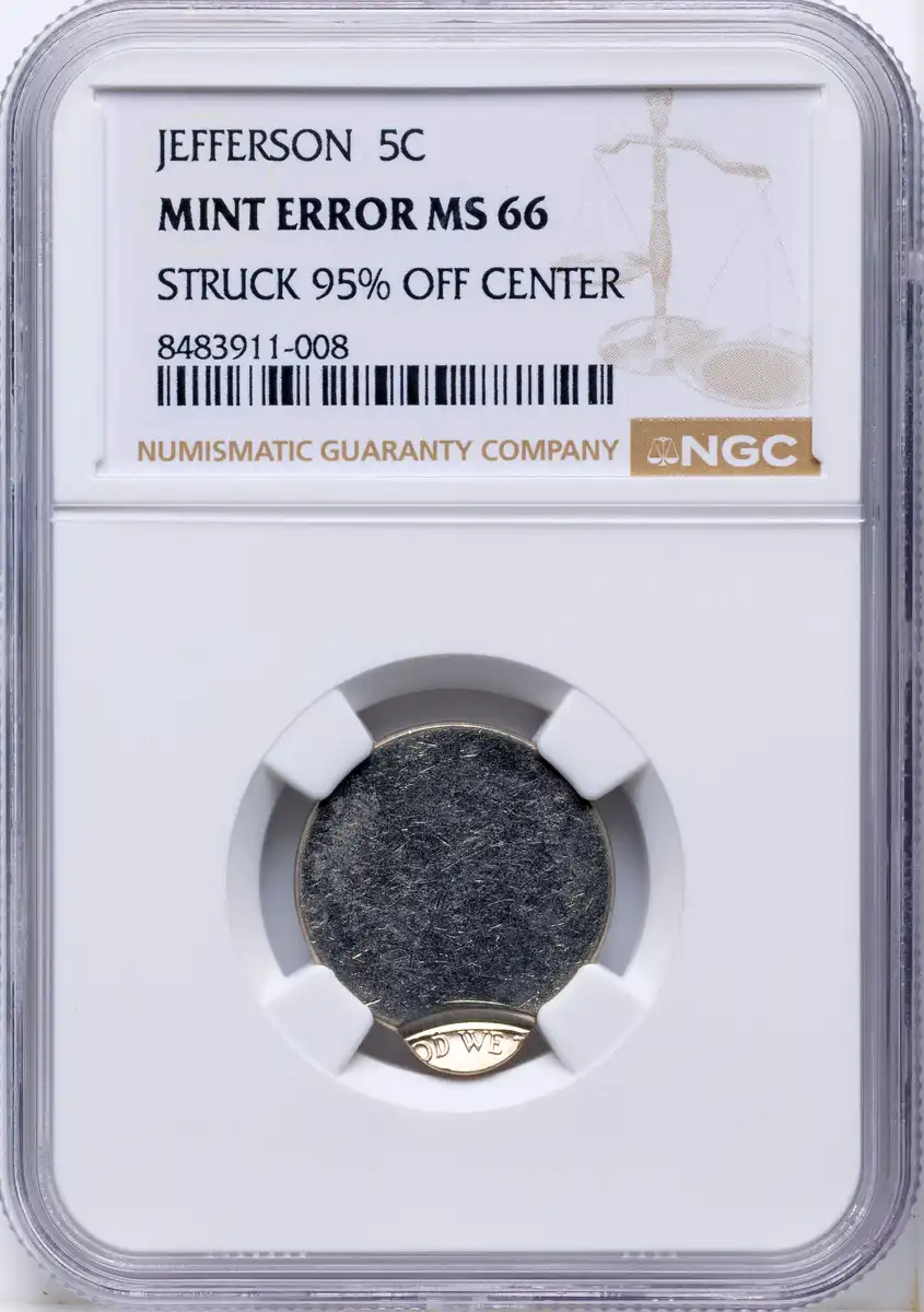 Undated-Jefferson-Nickel,-95%-Off-Center-Error,-NGC-MS-66