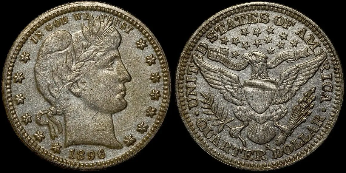 Counterfeit-Detection:-1896-S-Barber-Quarter