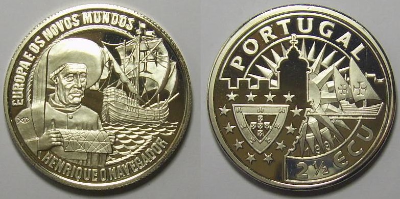 2-1/2-Ecu-1991/1992-Portugal-Without-Initial---Specimens?