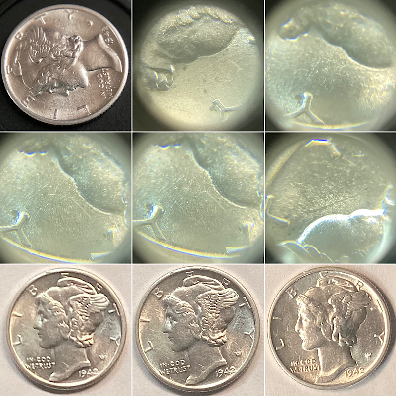 1942-D-Mercury-Dime-FS-501-RPM-D/D-Se-For-Grading.