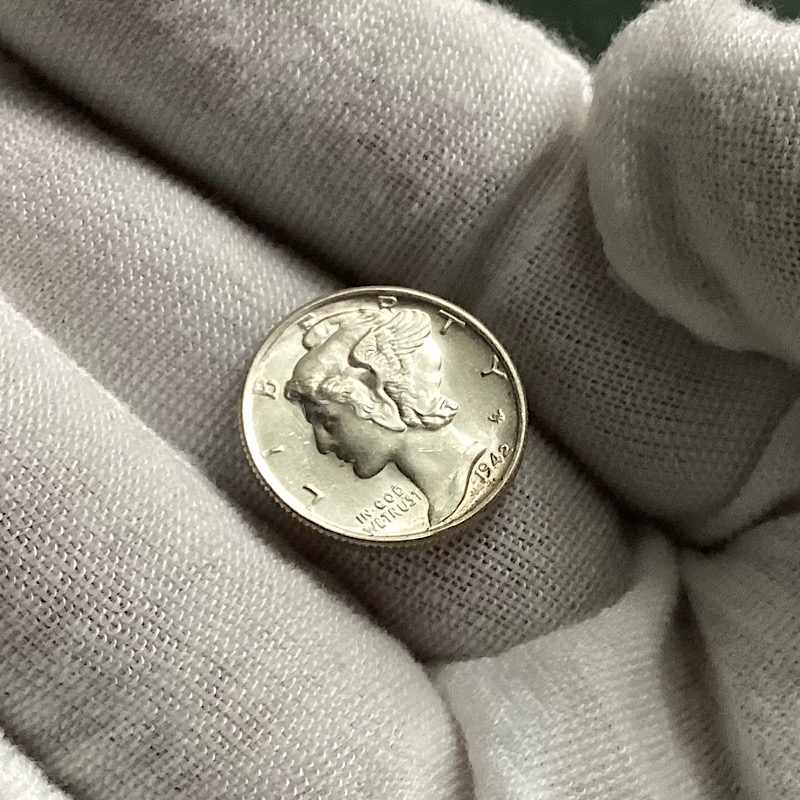 1942-S-Mercury-Dime-For-Grading.