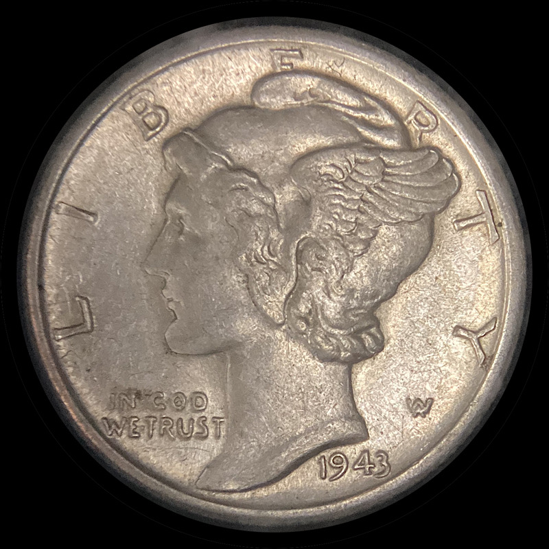 Circulated-1943-S-Mercury-Dime-FS-511-Trumpet-Tail-For-Grading.