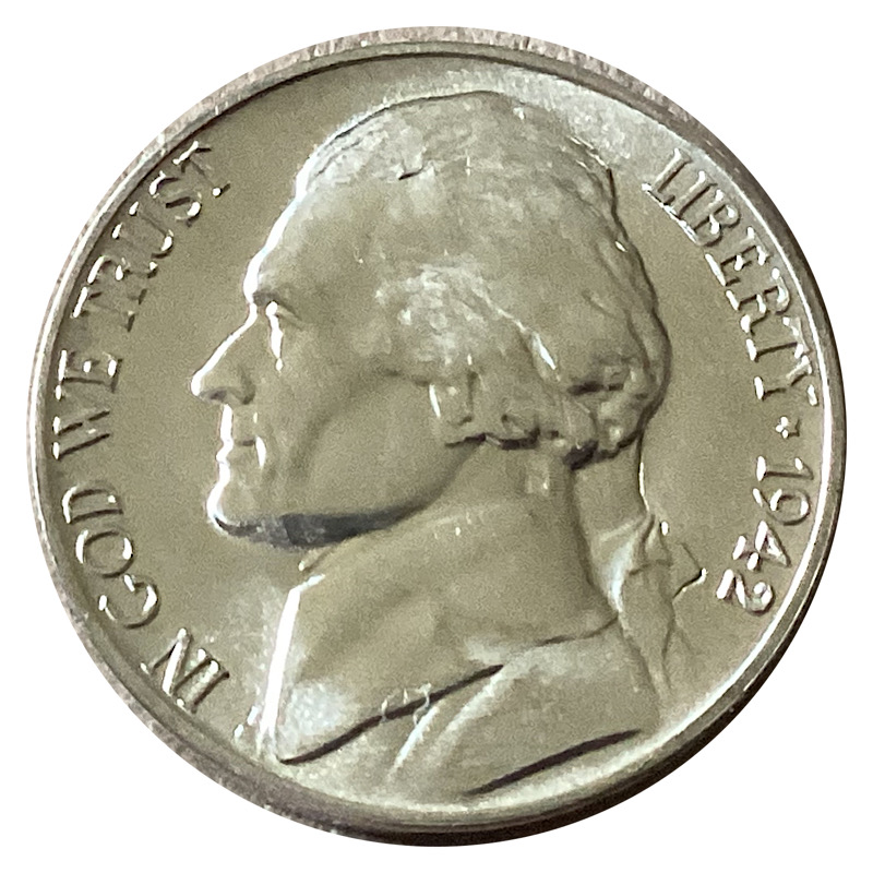 1942-P-Jefferson-Nickel-For-Grading.