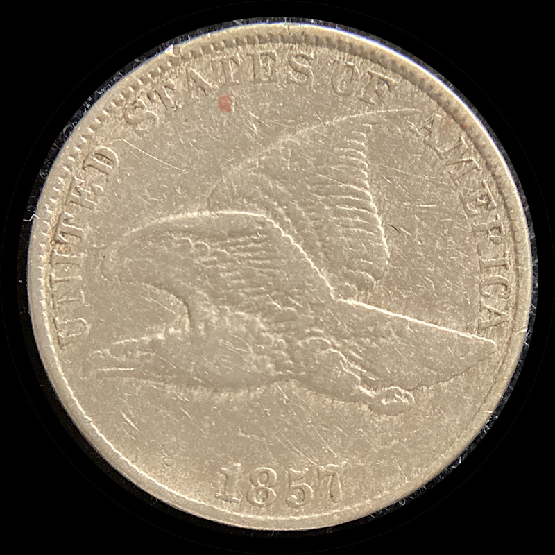 1857-Flying-Eagle-Cent-Snow-8-For-Grading.