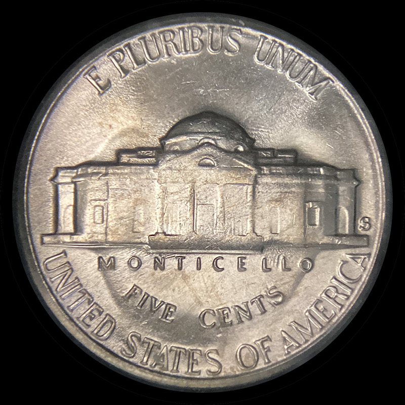 1954-S-Jefferson-Nickel,-FS-801-Crazy-Steps.