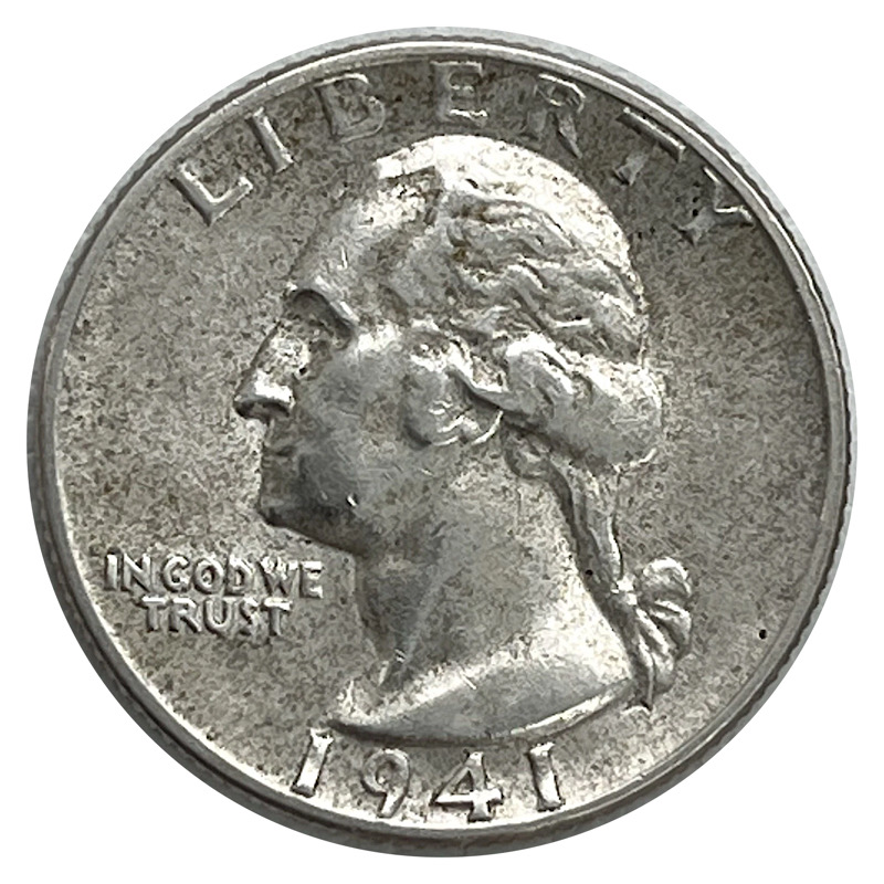 Defeated:-1941-Washington-Quarter-Red-001-For-Documentation.
