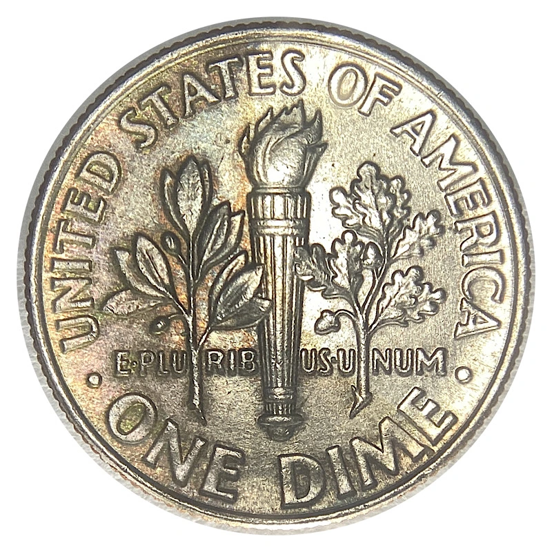 Rainbow-Stained-2011-P-Dime:-For-The-Toning-Aficionados.