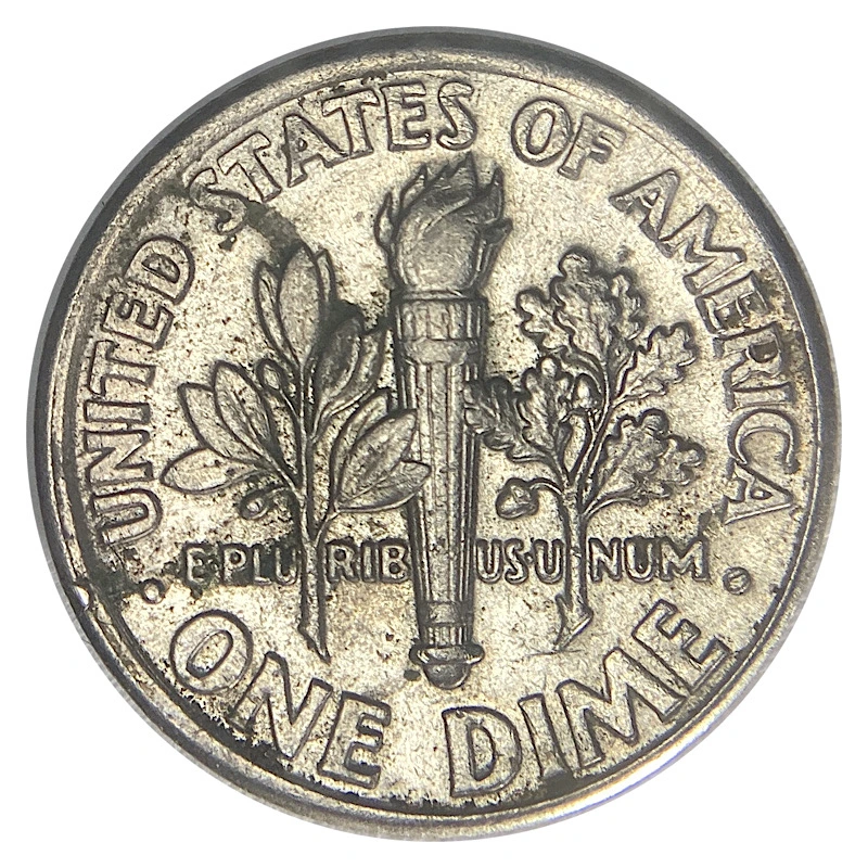 Misaligned-1995-P-Dime-With-Strange-Rim,-Uneven-Edge-Thickness.