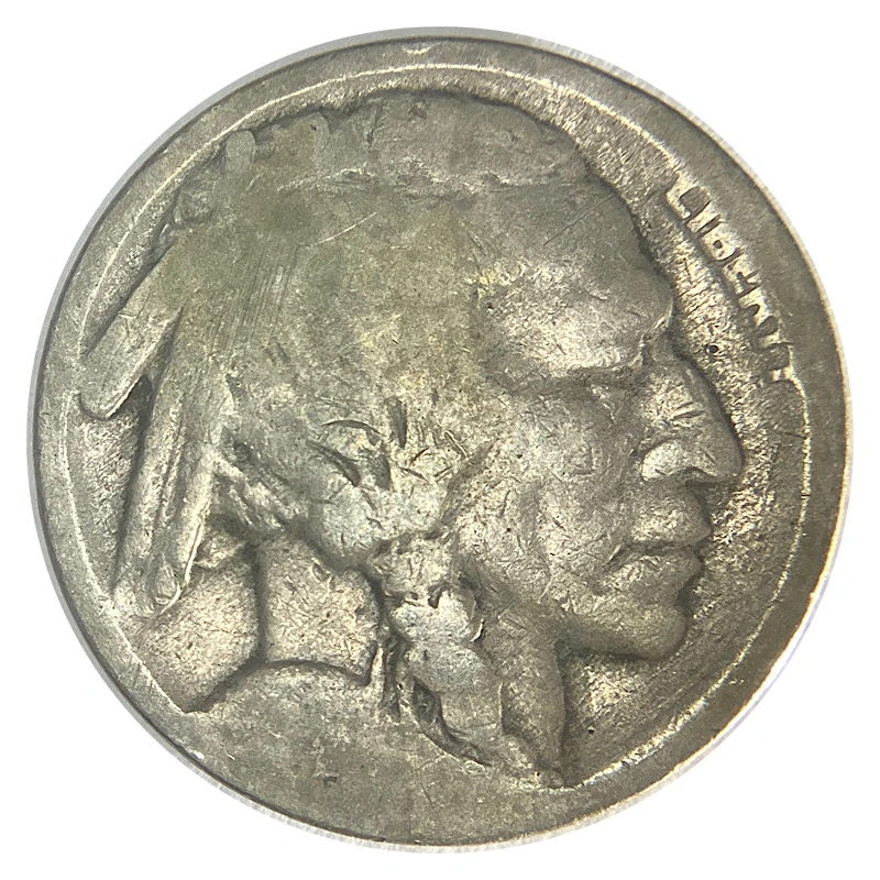 Buffalo-Nickel:-Working-On-A-Dateless-Nickel-With-Weak-Acid.