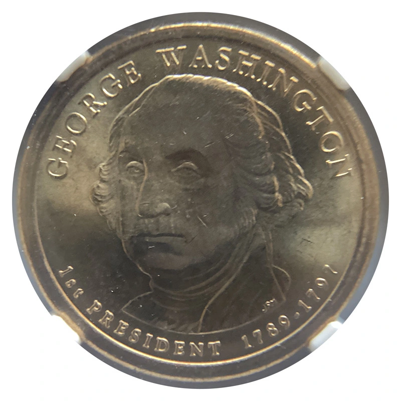 2007-P-Washington-Dollar-With-Die-Clash,-NGC-MS-64.