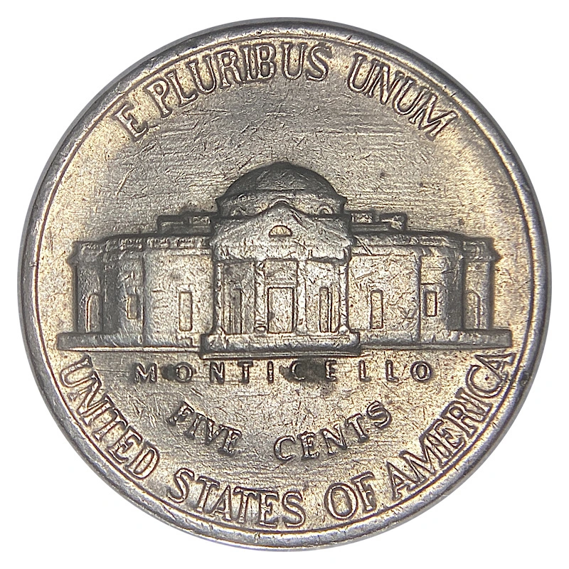 1988-P-Nickel,-Ffd-Or-Parallel-Scratches-On-Reverse.