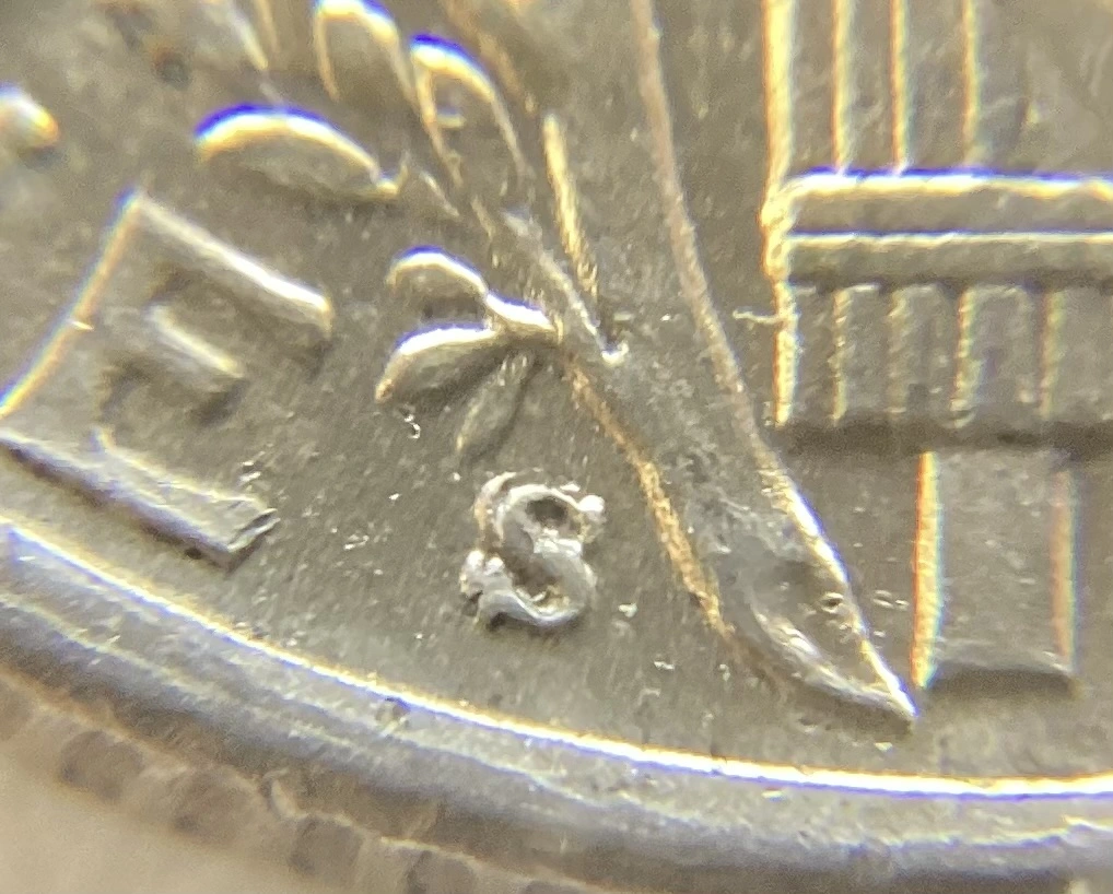 1943-S/S-Mercury-Dime,-FS-501,-Golden-Au/Xf.
