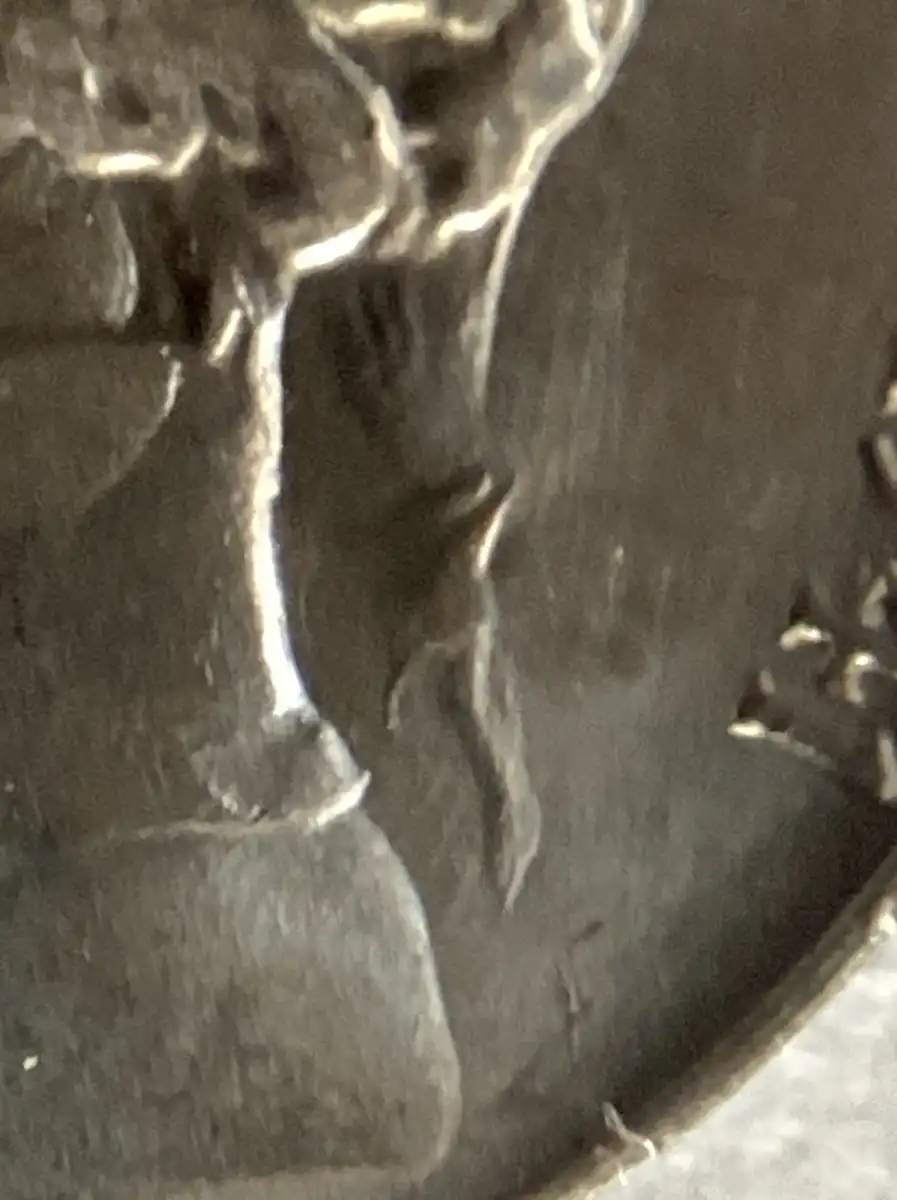 1941-S-Nickel,-Overpolished-Die.