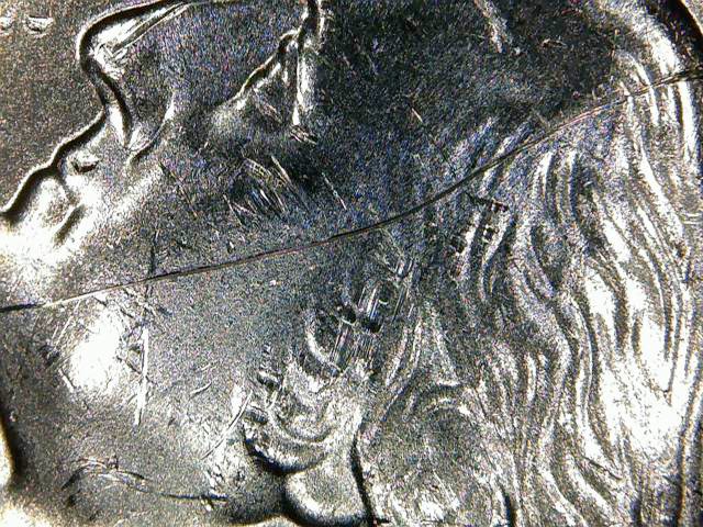 2019-D-Amp-Quarter-Die-Scratch?-PMD?-On-Obverse;-MD-Or-DD-On-Liberty?