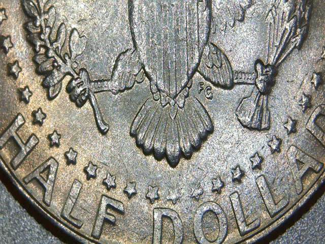 1995-P-Kennedy-Half--Struck-Through-Grease?--DDR?