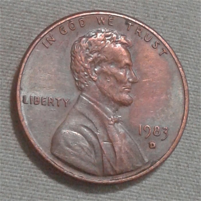 1983-D-Lincoln-Penny,-Double-Die-Or-Ear?