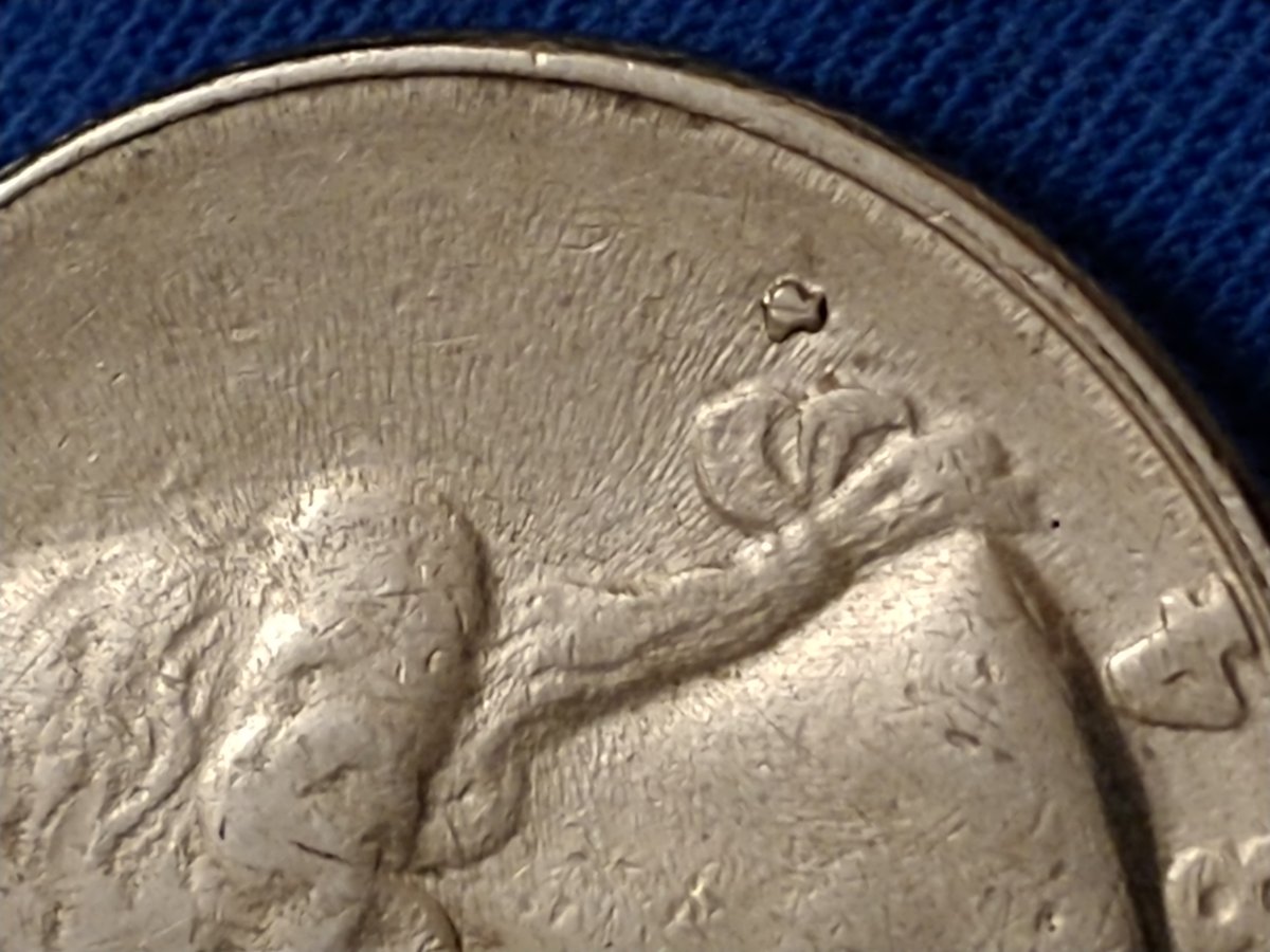 1984-US-Quarter,-Collar-Error-And-Old-Die?