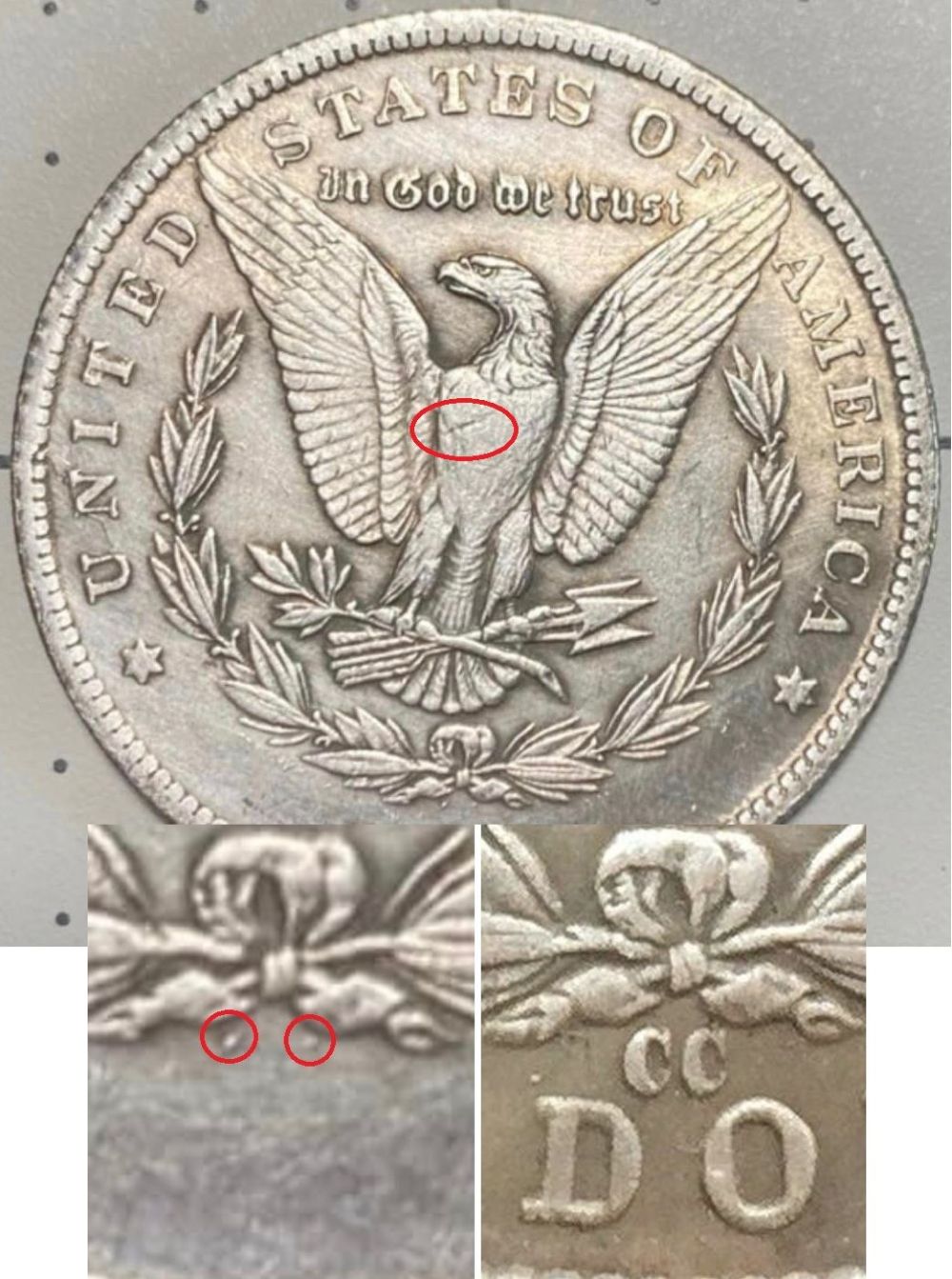 Glad-I-Don't-Collect-Morgans.-Documented-Reverses-Of-Counterfeit-CC-Morgan-$'s.