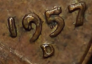 1957-D-Wheat-Penny-Date-Double